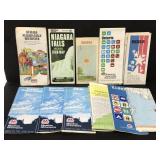 Vintage road map collection