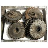 Assorted industrial steampunk gears