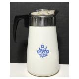 Corning Ware cornflower 9 cup coffee pot