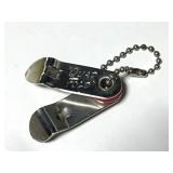 Quad Fold bottle opener keychain