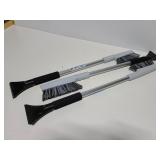 Three new car snow scraper/brushes