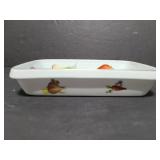 Fire proof porcelain dish