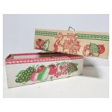 Two cardboard orchard picking baskets