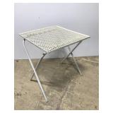 Small folding patio side table