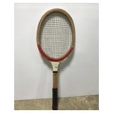 Vintage wooden tennis racket