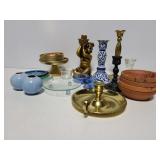 Collection of candle & candlestick holders