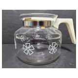 Vintage glass coffee carafe