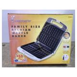 New Toastmaster family size Belgian waffle maker