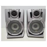 Two JVC Hyper-Bass Sound speakers