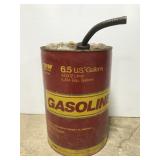 Large 6.5 gal metal gasoline can