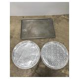 Large 26in commercial baking pan & serving trays