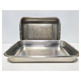 Two metal baking pans