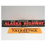 Vintage neon Alaska bumper stickers
