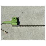 Electric hedge shears, 16 in cut, working