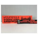 Neon Everglades & Caves bumper sticker pair