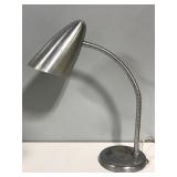 Mid century atomic chrome gooseneck desk lamp