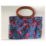 Retro Ladies Pride tote purse w/ lucite handles