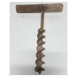 Primitive old hand drill tool