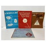 Lot of 4 piano sheet music books
