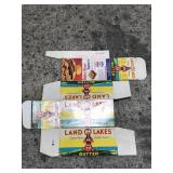 Vintage Land O Lakes recipe box, old logo