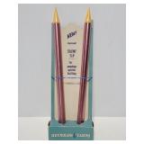 Large silent tip knitting needles