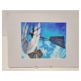 Unframed photo with matting