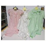 Three vintage ladies night gowns