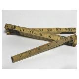 Lufkin wooden folding extension ruler