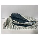 Striped inflatable twin air mattress