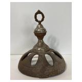 Vintage cast iron stove ornamental topper