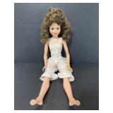 Vintage 1961 Horseman curly brunette doll