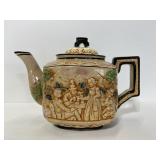 Antique hand painted porcelain tea pot