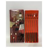 Vintage 6-piece fondue fork set