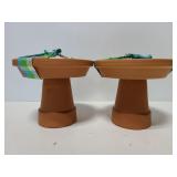 Two Gracious living terra cotta planters