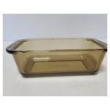 Pyrex brown glass loaf pan