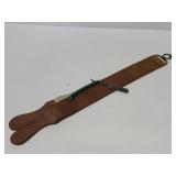 Genuine horse hide sharpening strap & razor