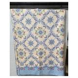 Vintage farmhouse floral quilt blanket