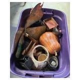Bin of home decor
