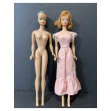 Lot of 2 vintage 1962 Midge Barbie dolls