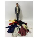 Vintage 1960 Ken Barbie doll & clothing lot
