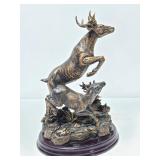 Resin deer statue