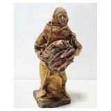 Paper mache sculpture of a peasant woman