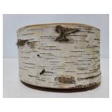 Birch tree slice candle holder decor piece