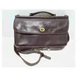 Dark leather Coach bag