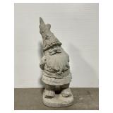Cement garden gnome statue