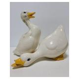 Vintage ceramic chippy garden goslings