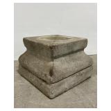 Square cement garden pillar plant/stand