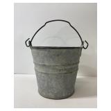 Small galvanized metal pail