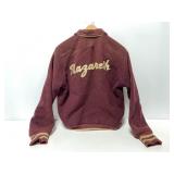 Vintage Nazareth maroon varsity jacket