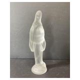 Frosted glass Virgin Mary figure